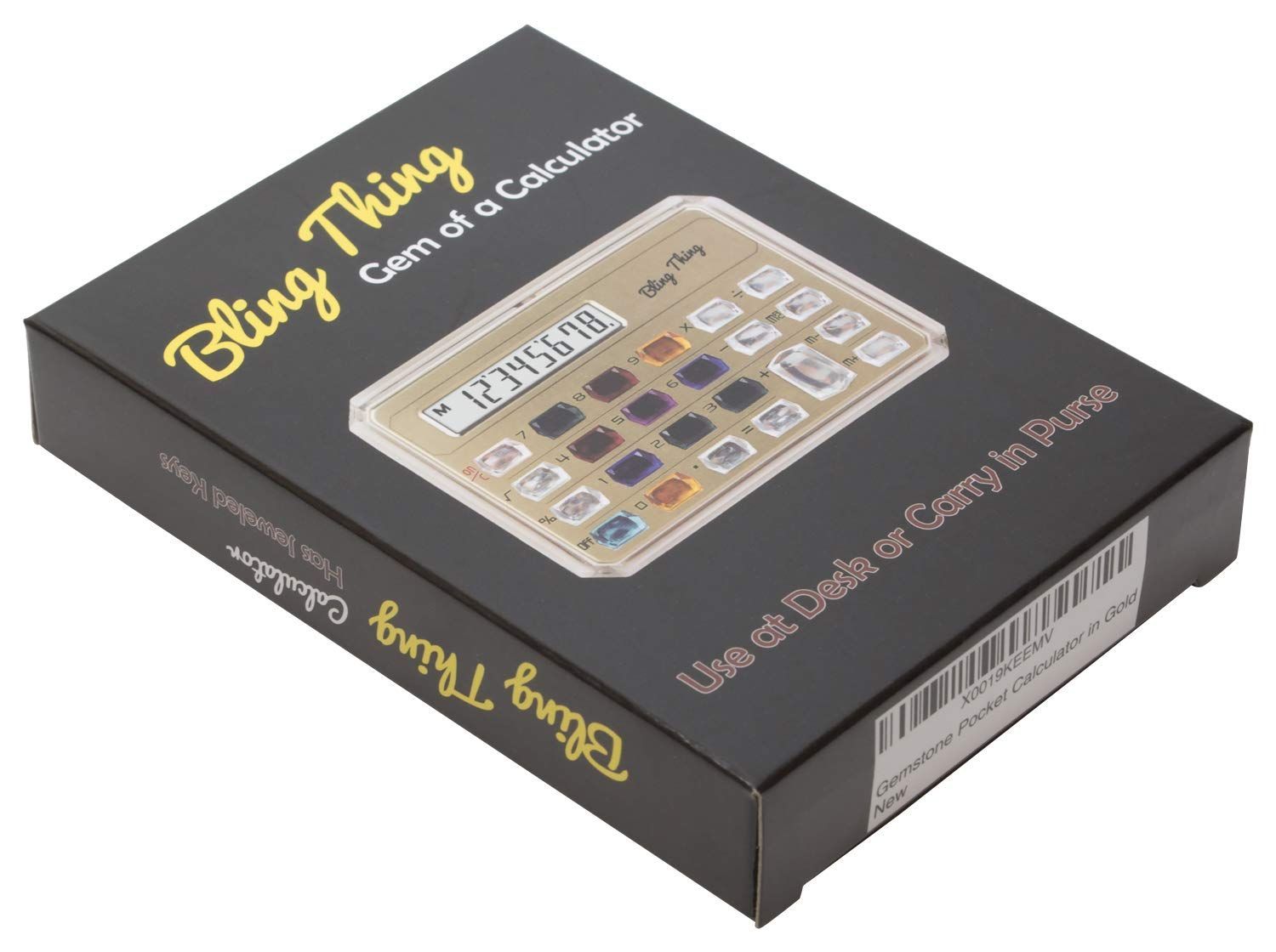 【人気商品】宝石ポケット計算機 ゴールドまたはシルバー S ゴールド