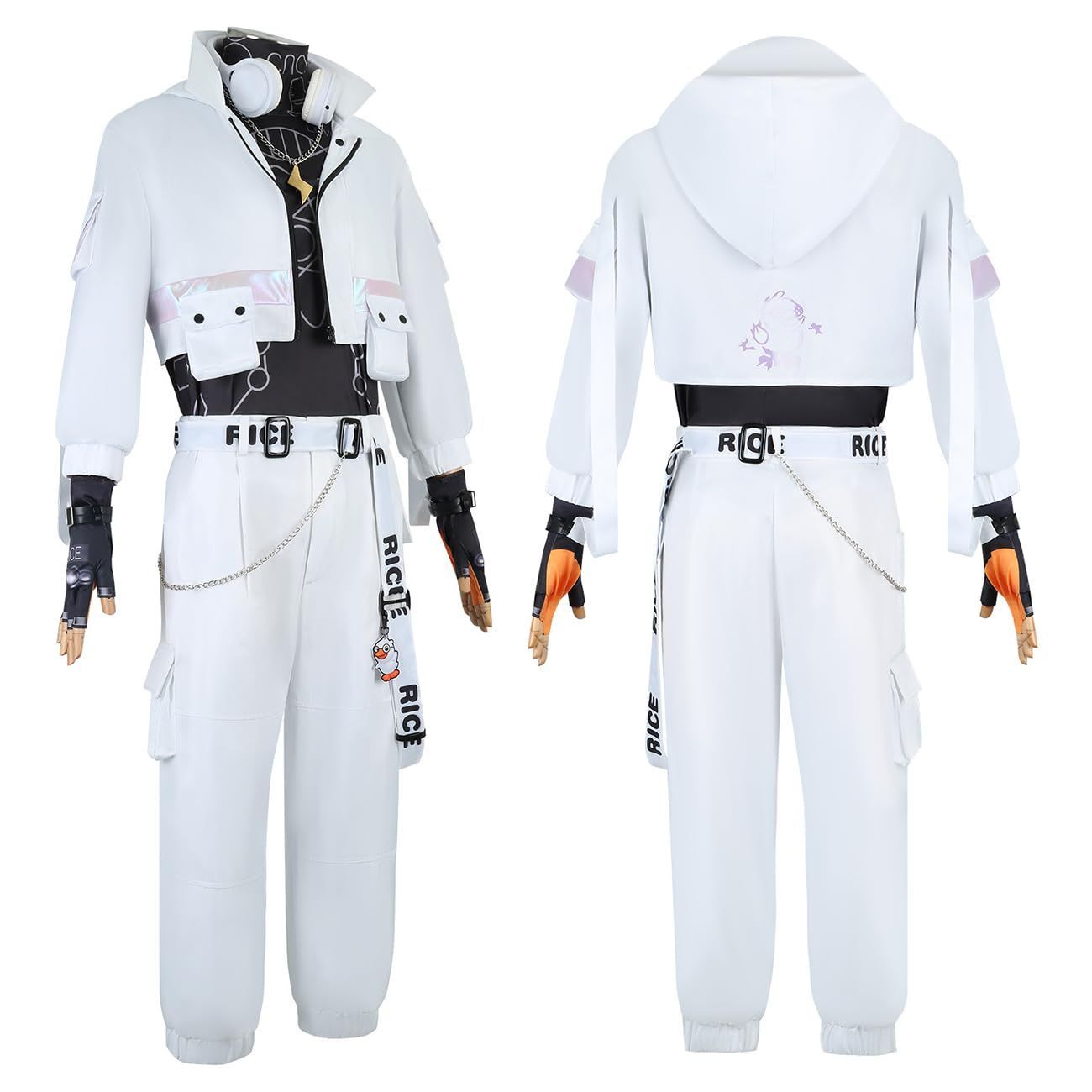 オフィス 高品質 第5人格 囚人 ルカ バルサー コスプレ衣装 ハロウィンコスプレ 同人服 ヘッドフォン 手袋 ネックレス 小物 ウイッグ付き coBJ0925ML03 ハロウィン