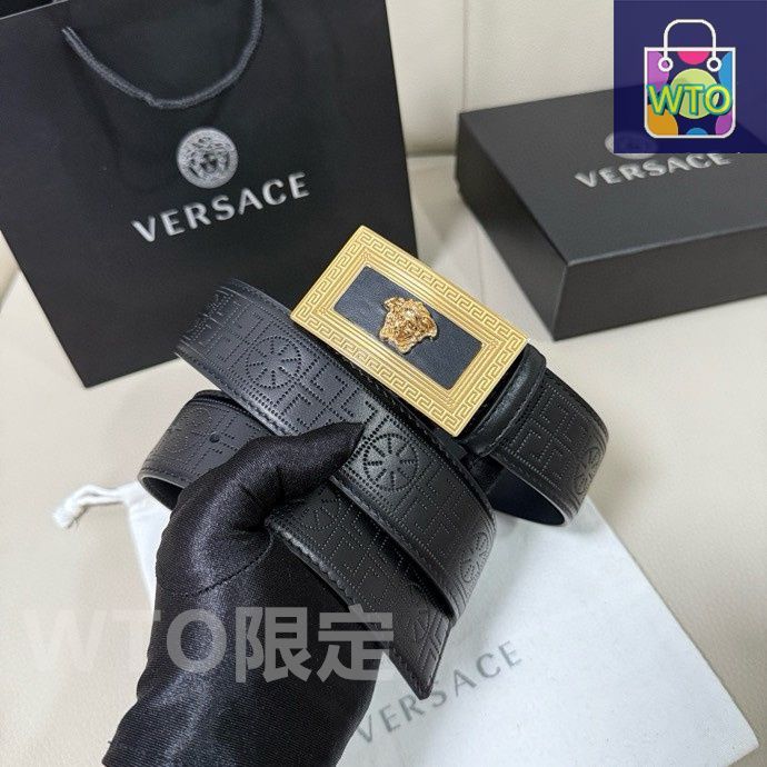 今日特価】Versace MEDUSA ヘッドレザーメンズベルト-1 - メルカリ