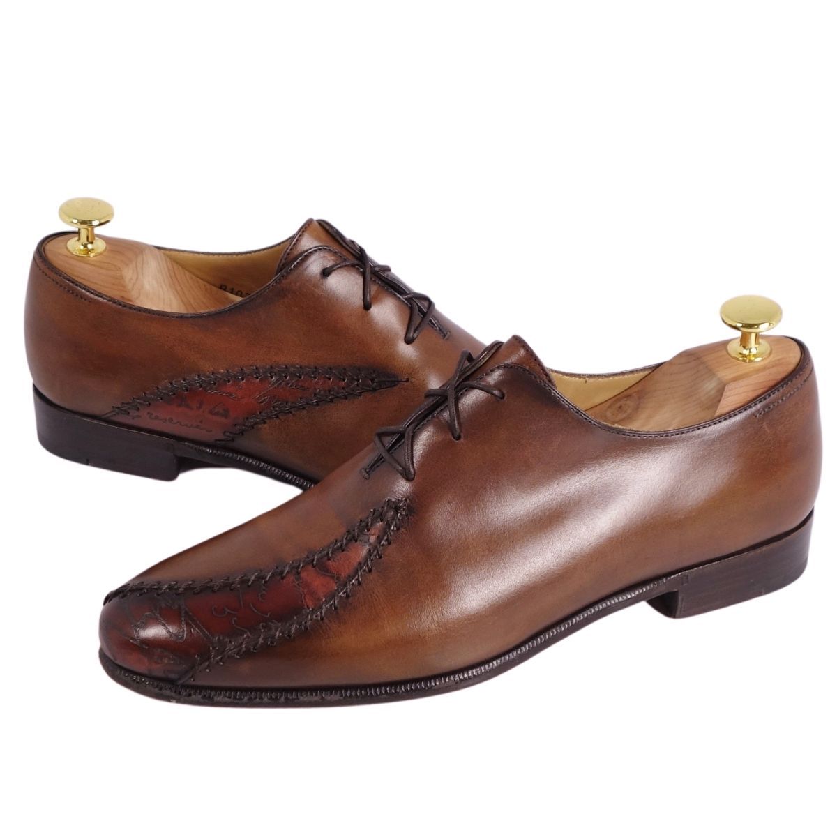 ベルルッティ Berluti レザーシューズ ラピエセルプリゼ カリグラフ