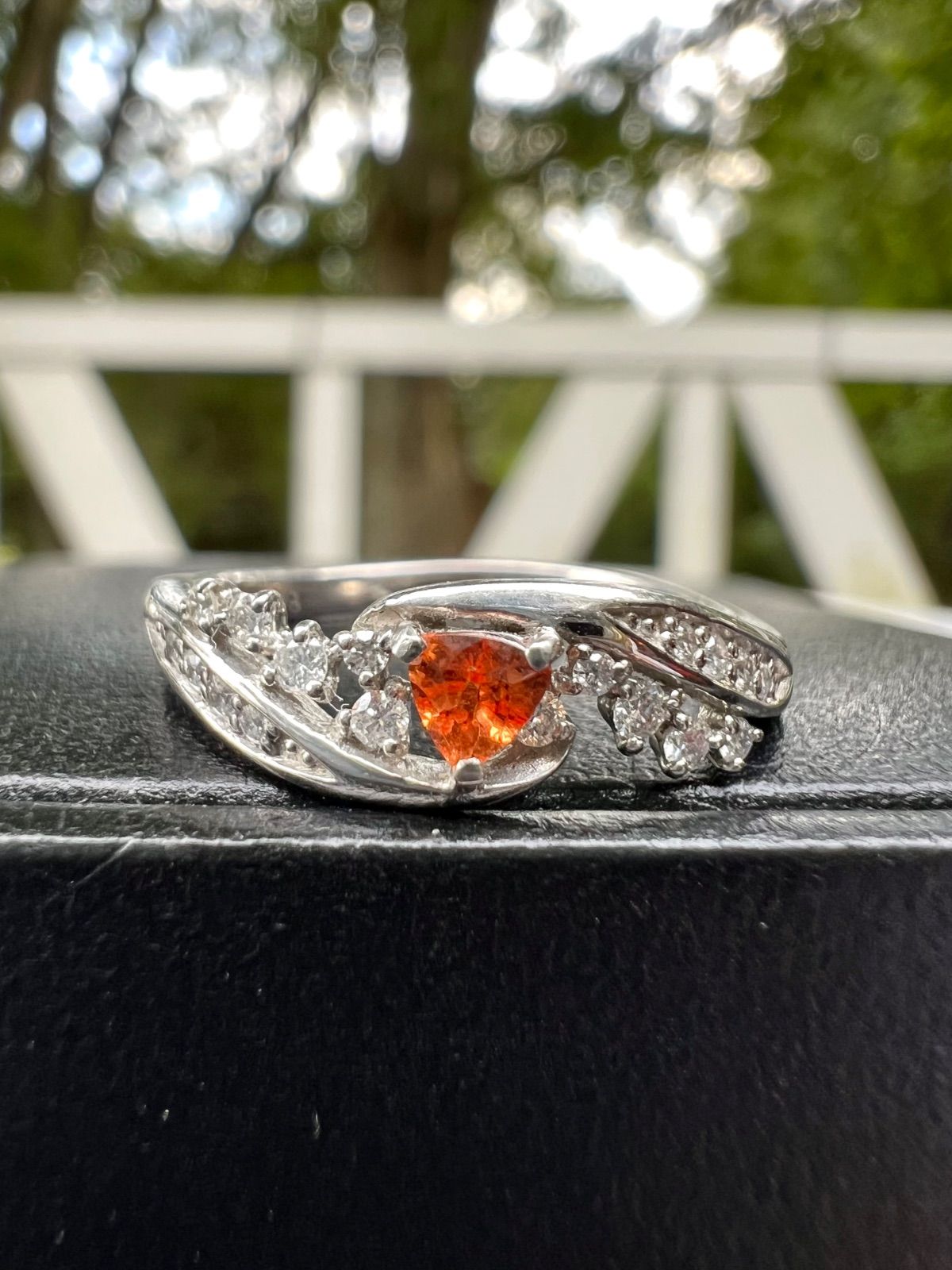 Pt900 三つの願いを叶える石トリプライトダイヤモンドリング