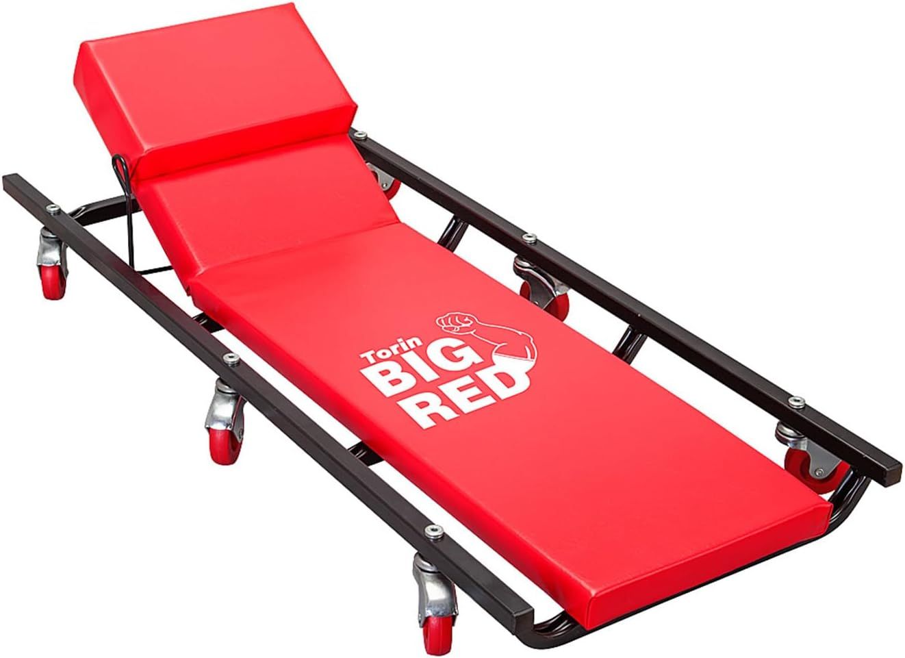 未使用BIG RED サービスクリーパー 寝板 クッション付き メンテナンス 6輪キャスター 整備 修理 作業 レッド TRJ6452 リプロス 車 工具 車両整備 送料無料