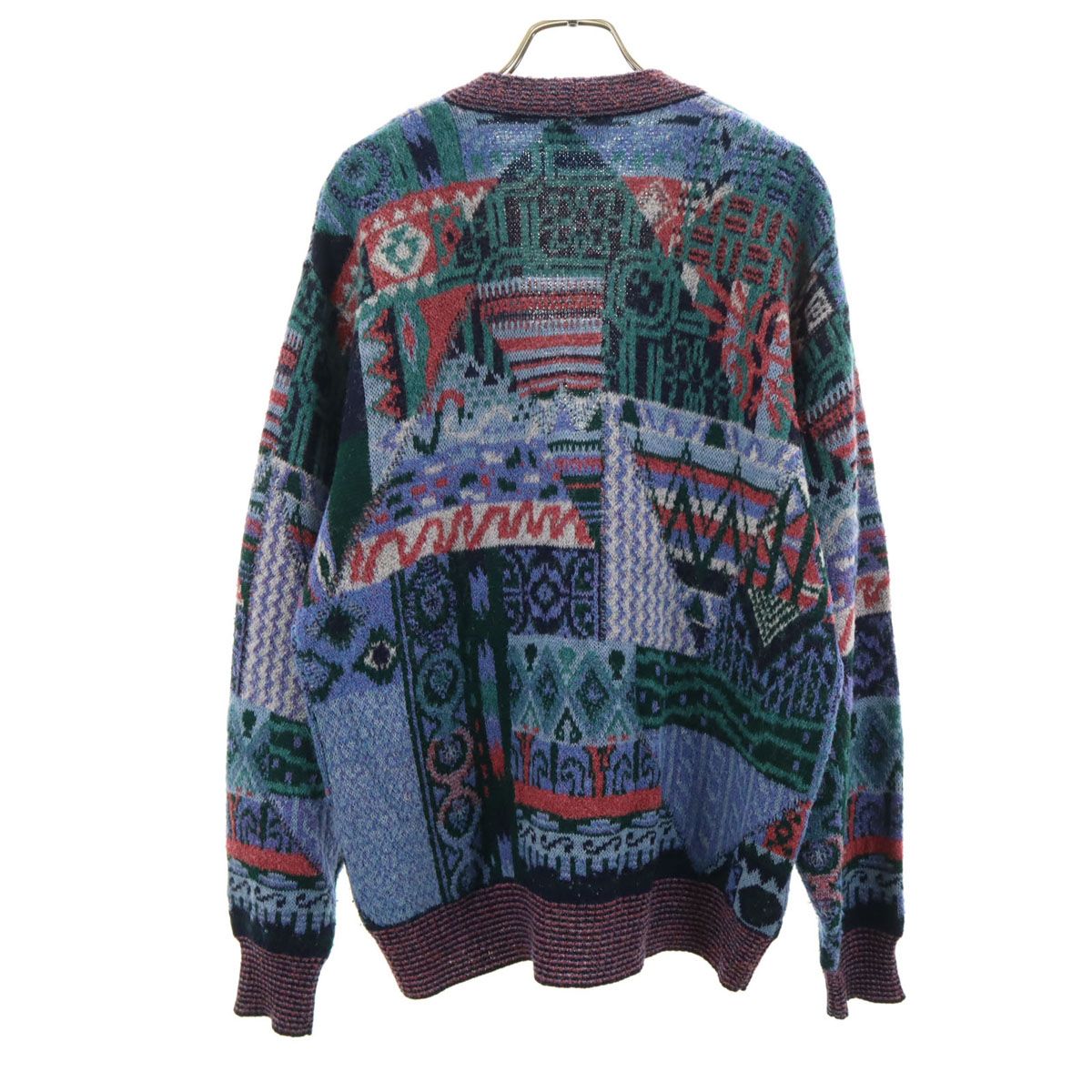 PREMA by CailoLana 90s イタリア製 オールド 総柄 長袖 Vネック