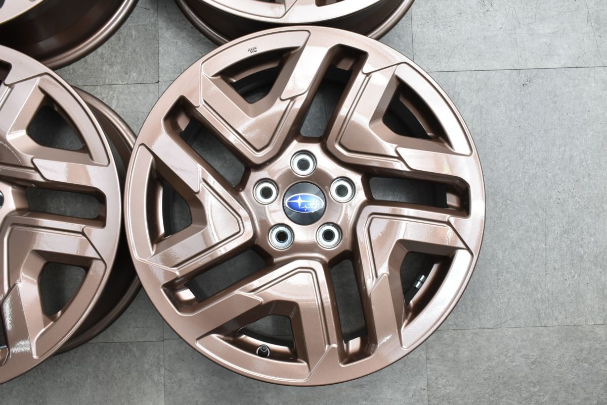 業界最安値に挑戦！！ 新車外し品 スバル SL フォレスター 純正 18in 7J 48 PCD114.3 4本セット クロストレック レヴォーグ レヴォーグレイバック 流用