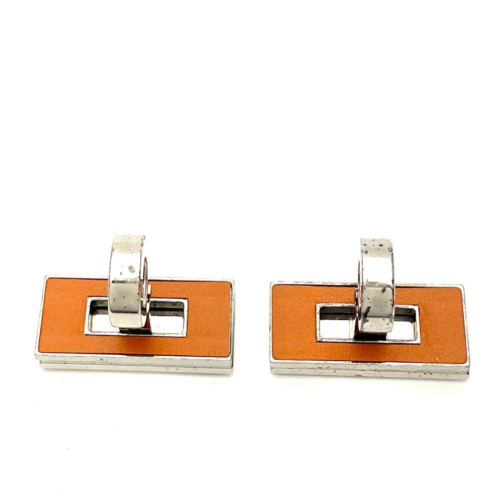HERMES エルメス カフス オレンジ-