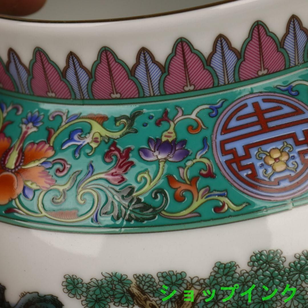 乾隆款琺瑯彩人物図磁の壺 景徳鎮 陶磁器 装飾品 現代工芸品