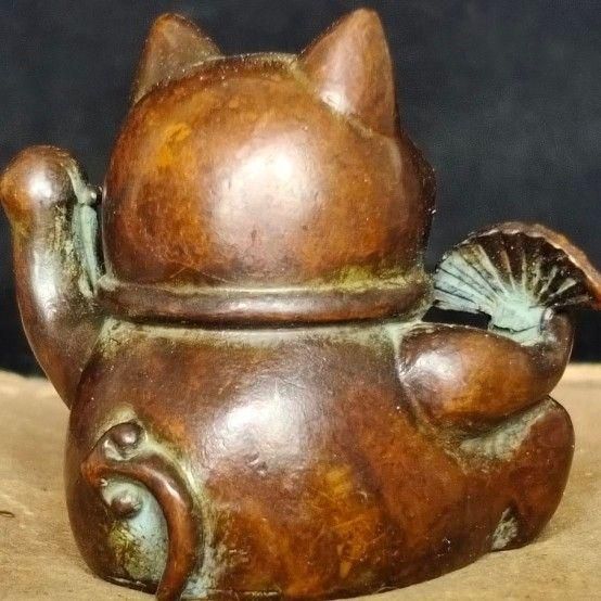 銅制 招財猫 招財進宝 茶台茶寵 自宅 オフィスカウンター 装飾品 工芸品 置物 銅制 招財猫 招財進宝 茶台茶寵 自宅 オフィスカウンター 装飾品