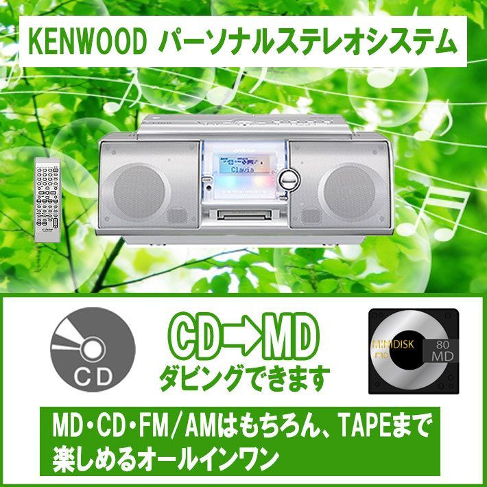 JVCケンウッド ビクター CD-MDポータブルシステム シルバー RC-L1MD-S