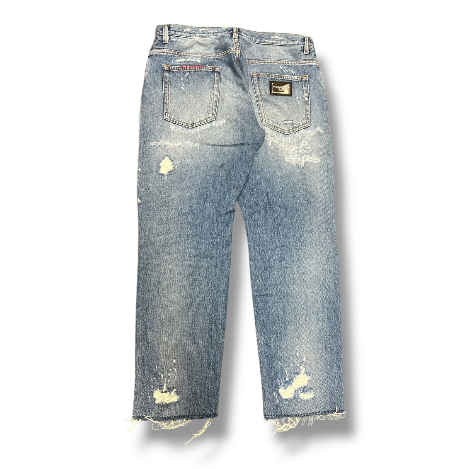 国内正規 DOLCE&GABBANA Distressed Straight Leg Jeans 国内正規 DOLCE&GABBANA Distressed Straight Leg Jeans