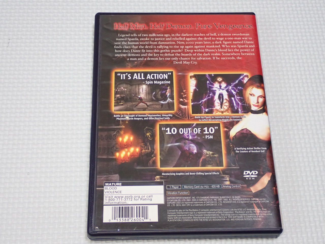 PlayStation2 - PS2★Devil May Cry 海外版 北米版★箱付・説明書付・ソフト付 PS2☆Devil May Cry 海外版 北米版☆箱付・説明書付・ソフト付