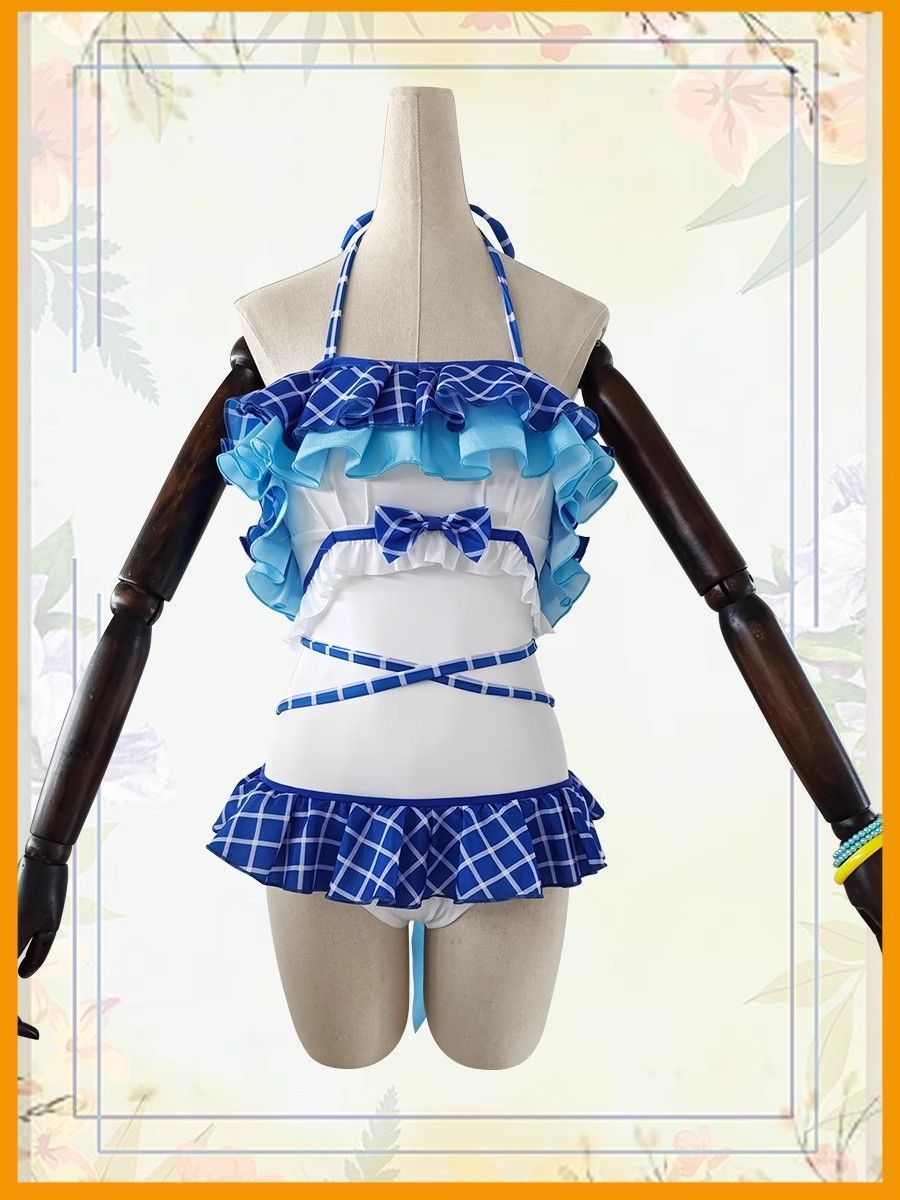 ラブライブ 園田海未 水着風ステージ衣装 コスプレセット S|M|L|XL
