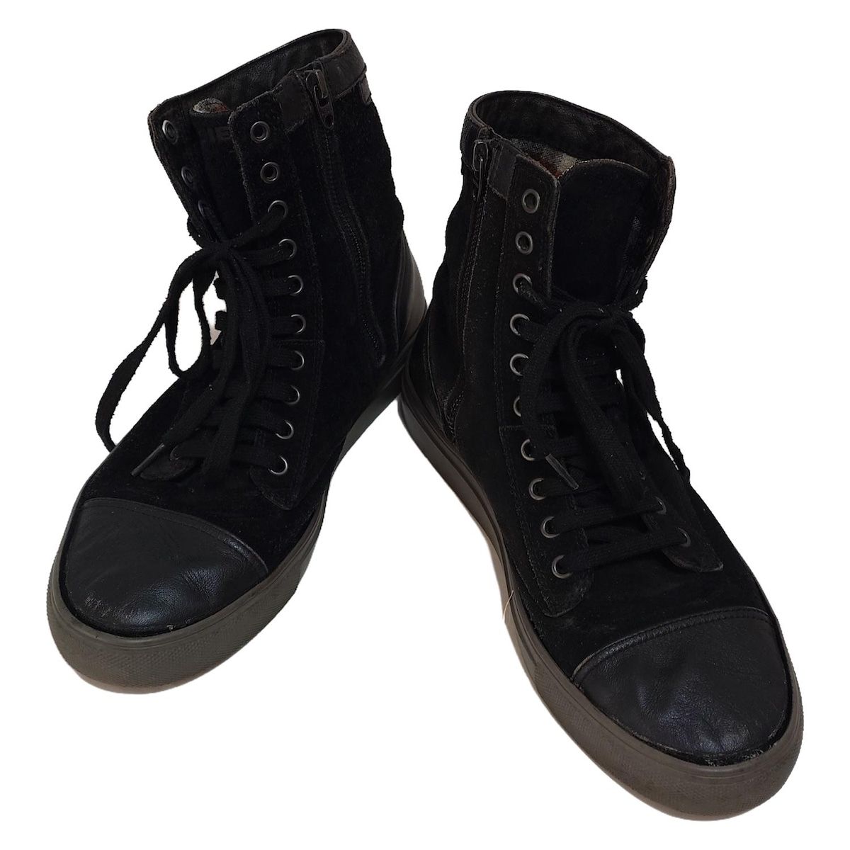 DIESEL(ディーゼル) ショートブーツ 27 メンズ - 黒 レザー