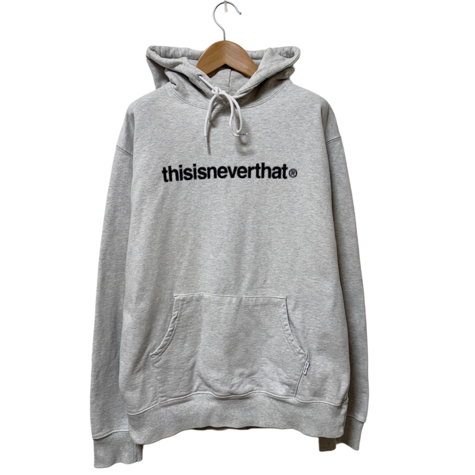 thisisneverthat グレー Mサイズ パーカー正規品 T-Logo Hoodie（パーカー）｜thisisneverthat（ディスイズネバー