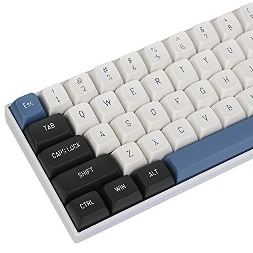 Color:arctic circle black arctic circle CSAカスタムキーキャップ、160キーダブルショットキーキャップセットはCherry/Gateron  MXスイッチ60%/64/GK61ゲーミングメカニカルキーボード用 - 通販 限定