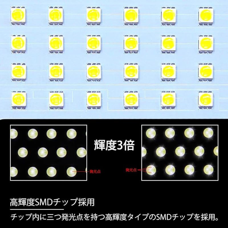 ヴォクシー 80系 LED ルームランプ ノア 80系 トヨタ ヴォクシー80系 ノア80系 室内灯 エスクァイア VOXY/NOAH80系 ZWR80 ZRR80 前期 後期 専用設計 ホワイト 爆光 カスタムパーツ ルームランプセット 取付簡単 全5点 1