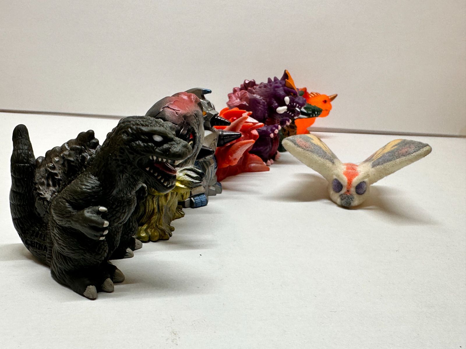 ゴジラ　激闘集　指人形　8体セット 美品】【指人形】ゴジラ総攻撃シリーズ 8点セット おもちゃ