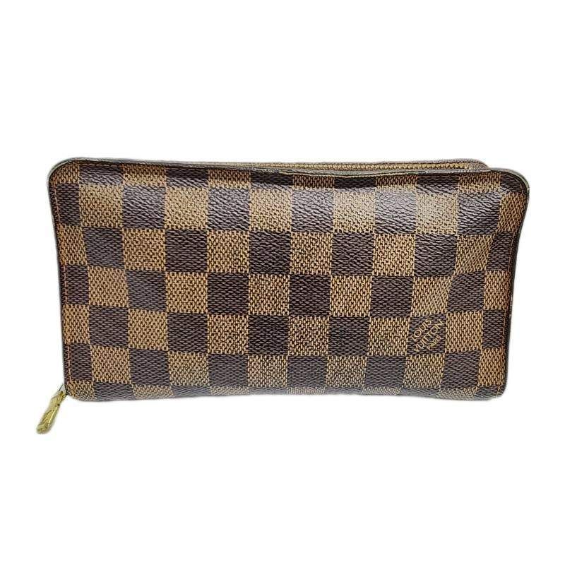 LOUIS VUITTON ルイヴィトン 長財布 ポルトモネ・ジップ ダミエ エベヌ N61728 CA0065 レディース 【中古】  22405K533 - メルカリ