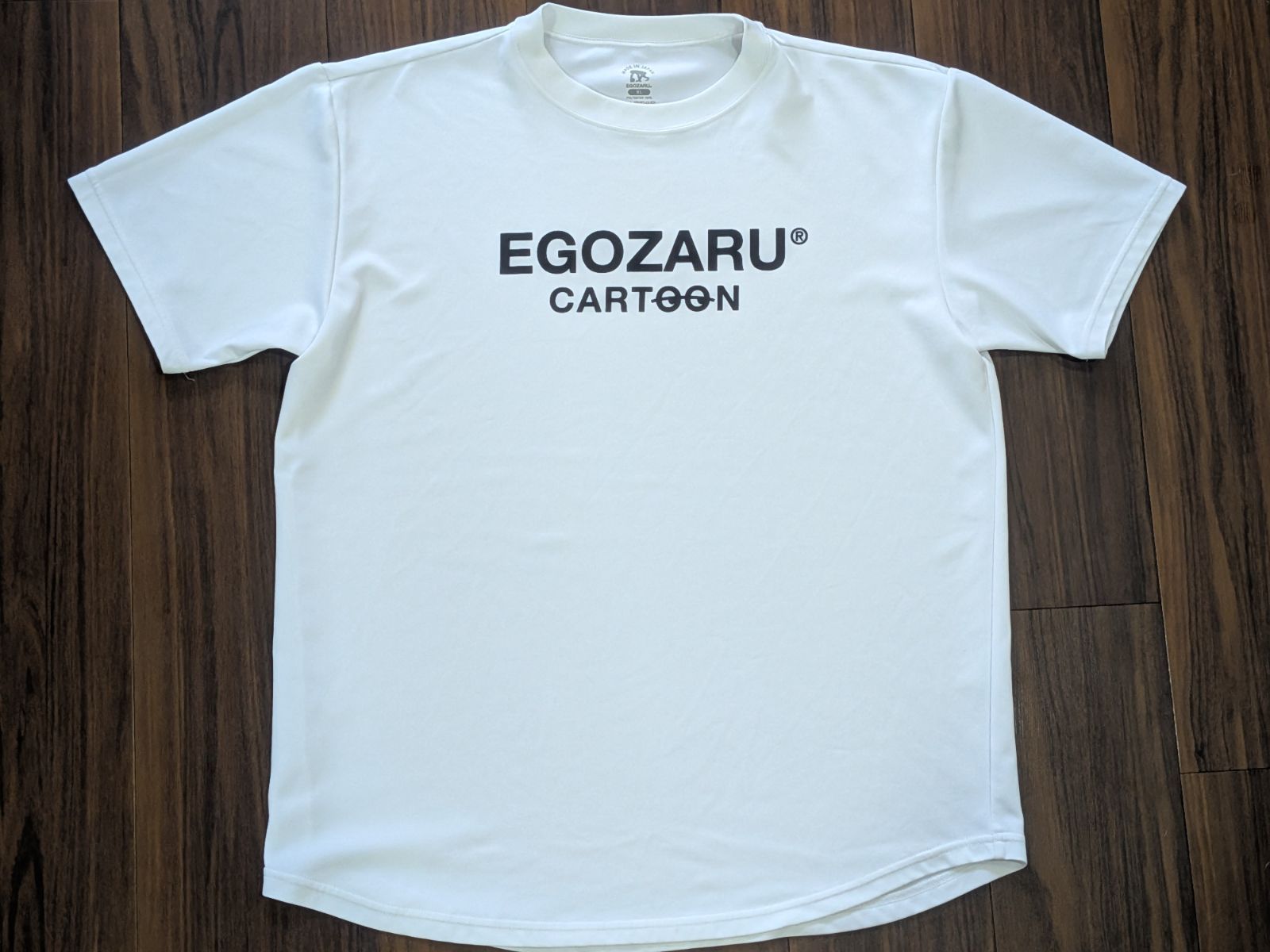 エゴザル egozaru cartoon バスケットボール ドライ Tシャツ XL 白