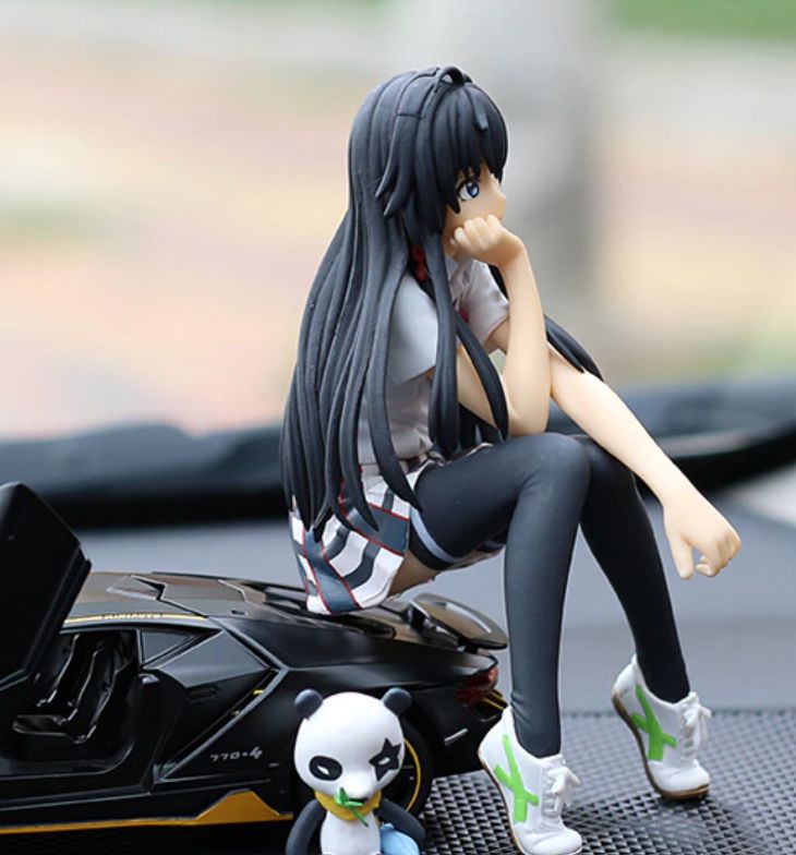 座る少女のフィギュア ダッシュボード 置物 インテリア - メルカリ
