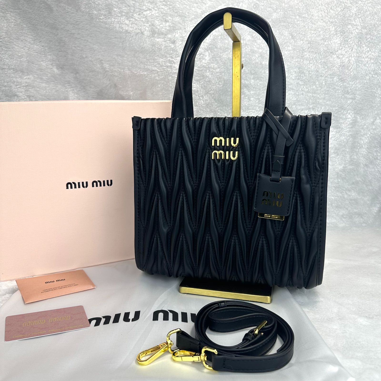 箱付き MIUMIU トートバッグ ショルダーバッグ