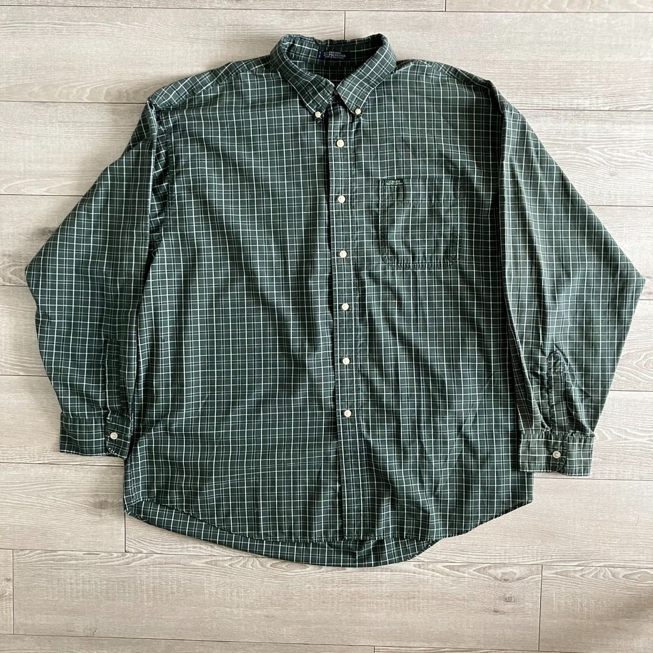 菅田将暉 着用 CHAPS チェックシャツ 緑 紺 白 XXL - メルカリ