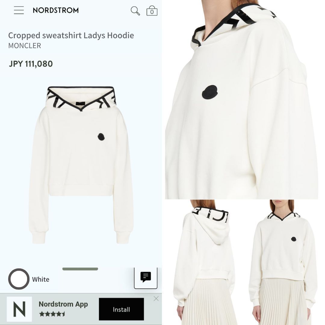 定価9万円！！☆新品未使用タグ付き品☆ MONCLER Cropped