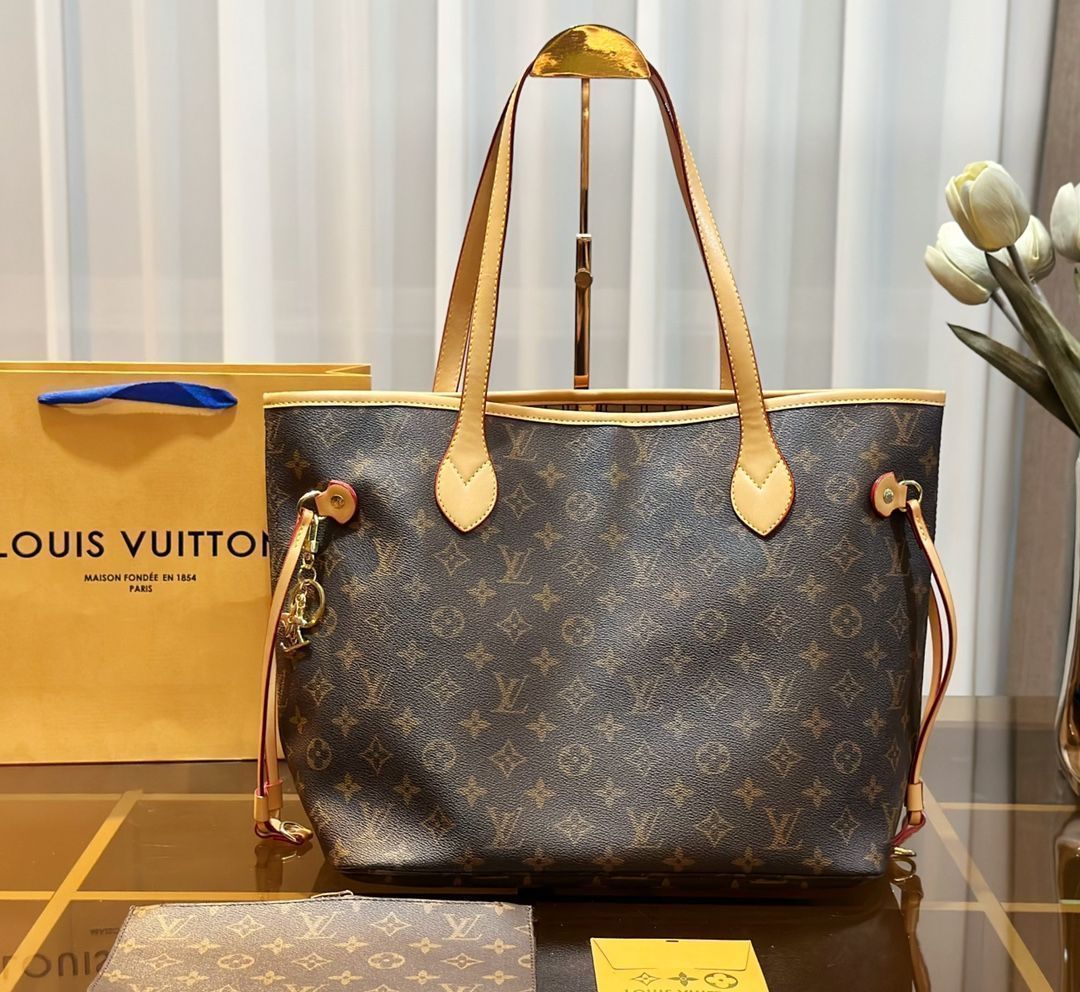茶色 LOUIS VUITTON ルイヴィトン トートバッグ ショルダー