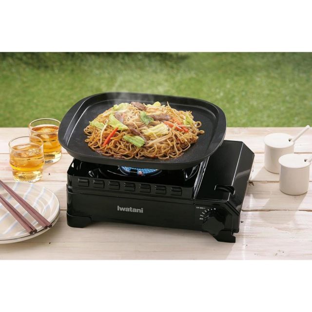 Iwatani イワタニ カセットフー カセットコンロ タフまる ブラック CB-ODX-1-BK 風に強い 岩谷 アウトドア