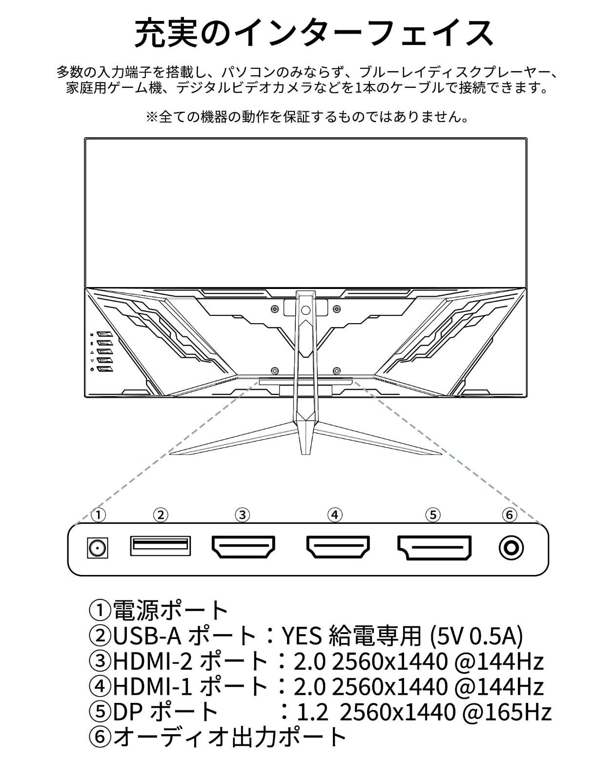 人気商品】JapanNext 31.5インチ WQHD解像度(2560x1440)165Hz対応