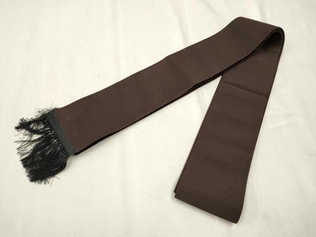 平和屋着物○男性 本場筑前博多織 角帯 霞文 脇山公詞作 証紙付き 正絹