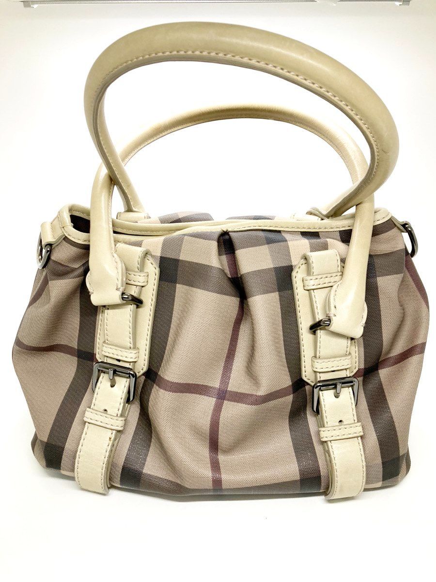 Burberry】 バーバリー スモークドチェック 2way ハンドバッグ