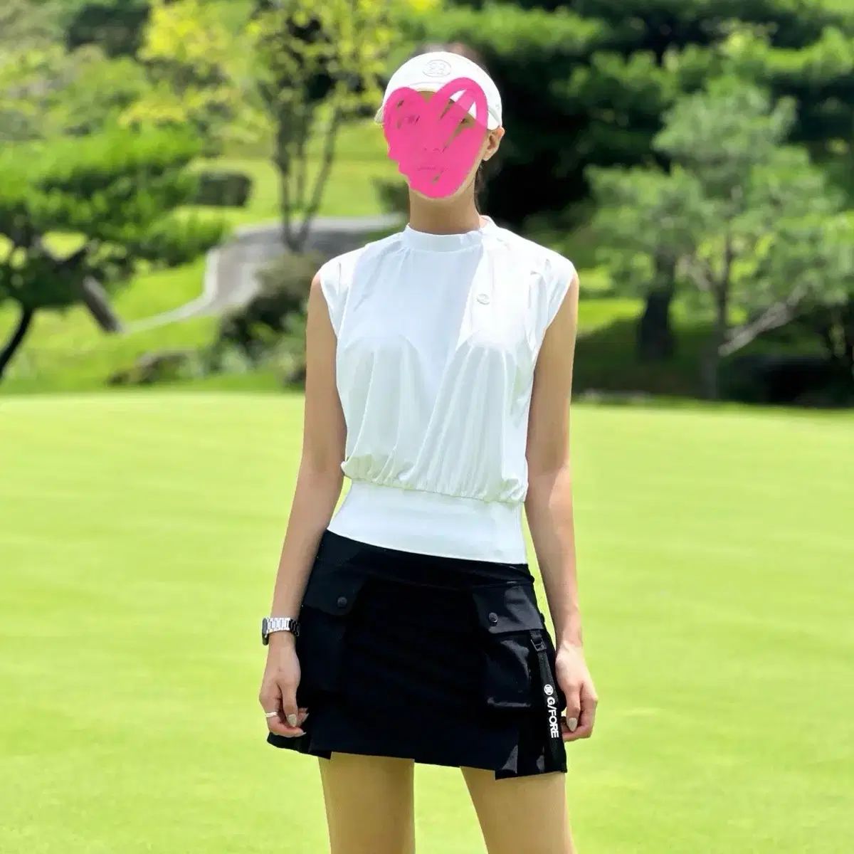 レディースゴルフウェア オーバーフィット プルオーバー Tシャツ