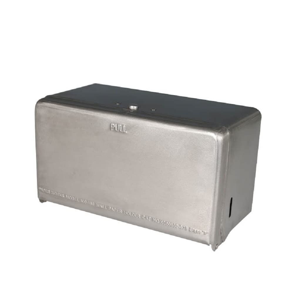 幅260 高さ145 奥行125mm ボックス ホルダー ペーパー スチール 100-160NVB バイブレーション仕上げ ディスペンサー ティッシュ ダルトン Dulton
