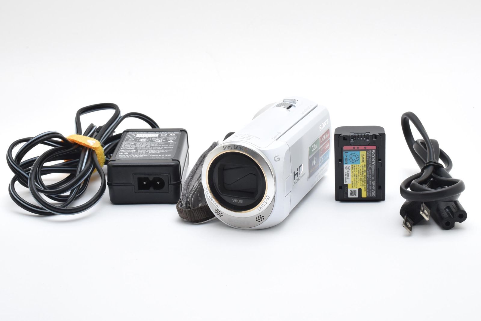 返品保証 SONY ソニー HANDYCAM HDR-CX590V シャンパンシルバー デジタルビデオカメラ 15251005