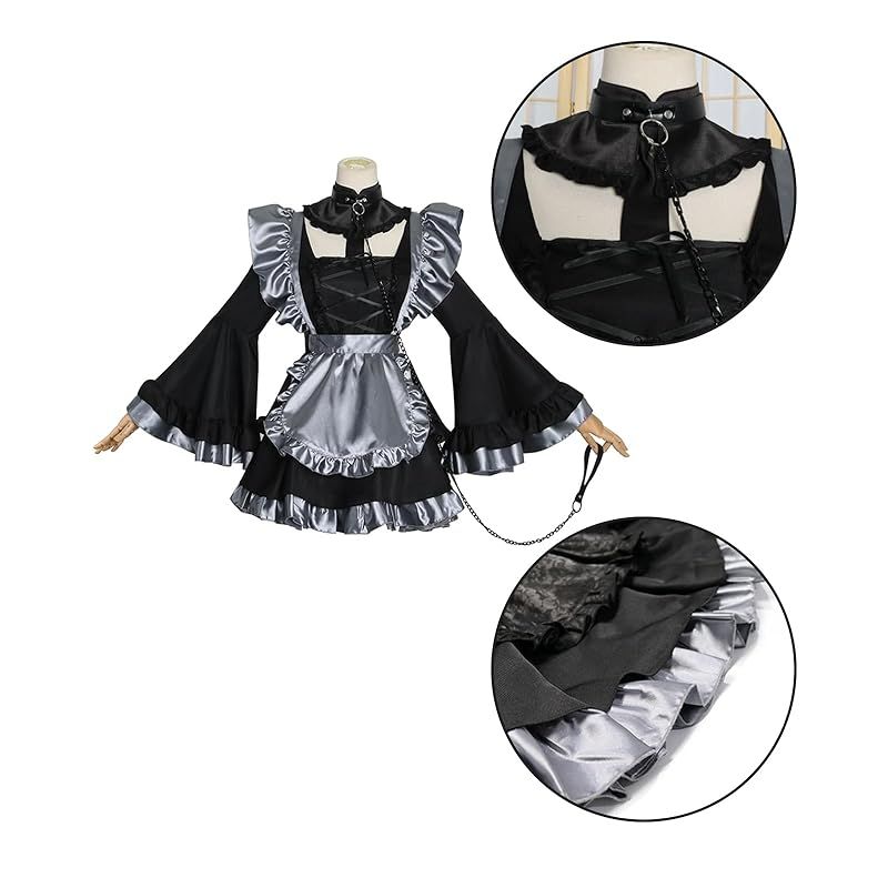 来店をご期待! NOKIJP 着せ恋 喜多川海夢 コスプレ メイド 黒江雫 コスプレ衣装 きたがわ まりん コスプレ衣装 その着せ替え人形は恋をする 仮装 ハロウィン コスチューム 学園祭 黒江 雫 メイドVer ウィッグ付き XL 1 色鮮やかな