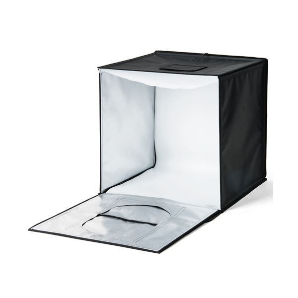 サンワダイレクト撮影ボックス LEDライト付6000lm 50×50cm 折りたたみ 200-DG016 1個