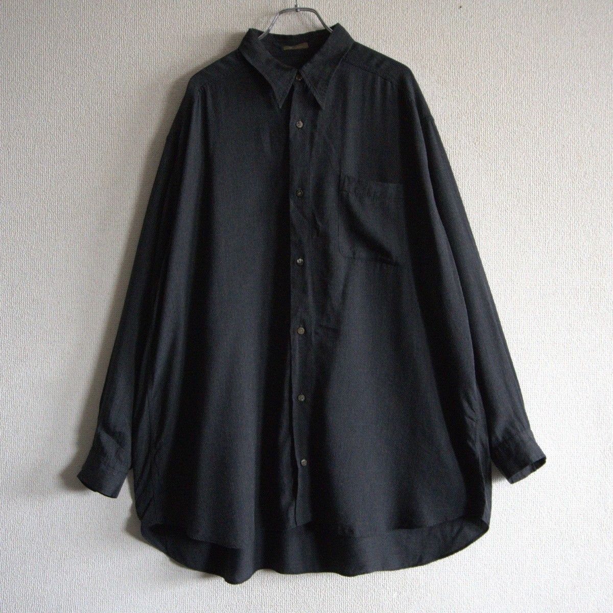 Y’s for men ヨウジヤマモト オーバーサイズ シャツ Yohji Yamamoto オーバーサイズ シャツ | ブラック | FARFETCH JP