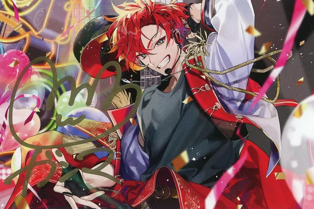 中古】ポストカード 緋崎ガンマ 直筆サイン入り滝田ちひろ描き下ろし