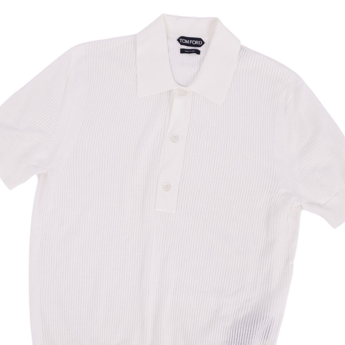 美品 トムフォード TOM FORD ニット シャツ ポロシャツ 半袖 ショート 