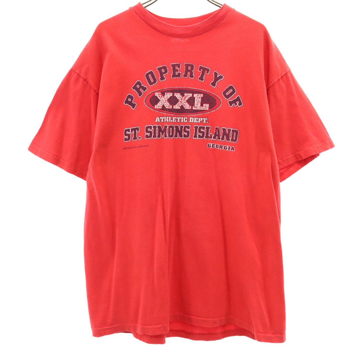 Hanes ヘインズ 90s BEEFY-T USA製 オールド 半袖 Tシャツ L レッド系 