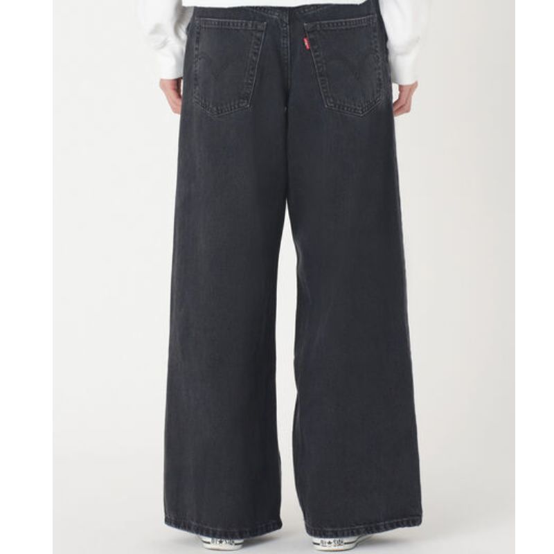 未使用 Levi's W32L32 ブラックバギーデニム レアデザイン 極太 Levi's ブラックバギーデニム 26 Levi's/リーバイス バギー