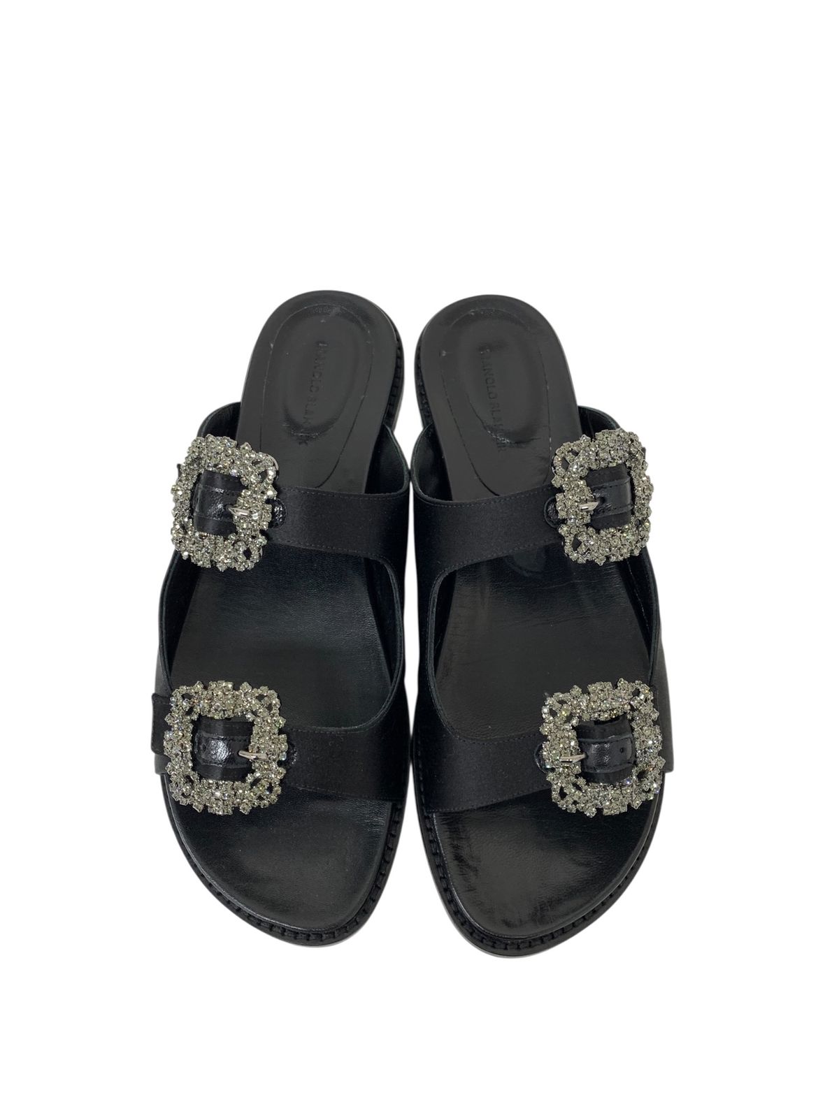 マノロブラニク STURLUSHANGI サンダル 38 ブラック ハンギシ