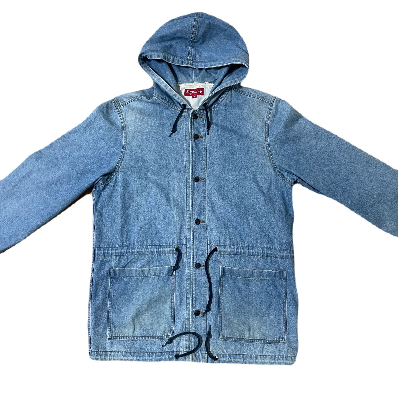 Supreme 14ss Classic Logo Hooded Denim Parka - メルカリ