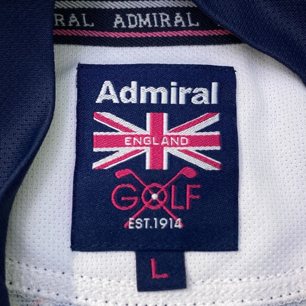 サイズ：L ADMIRAL アドミラル ハーフジップ 半袖Tシャツ