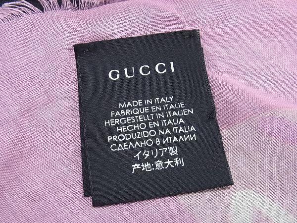 □新品□未使用□ GUCCI グッチ GGゴースト GG柄 レーヨン85%×シルク15