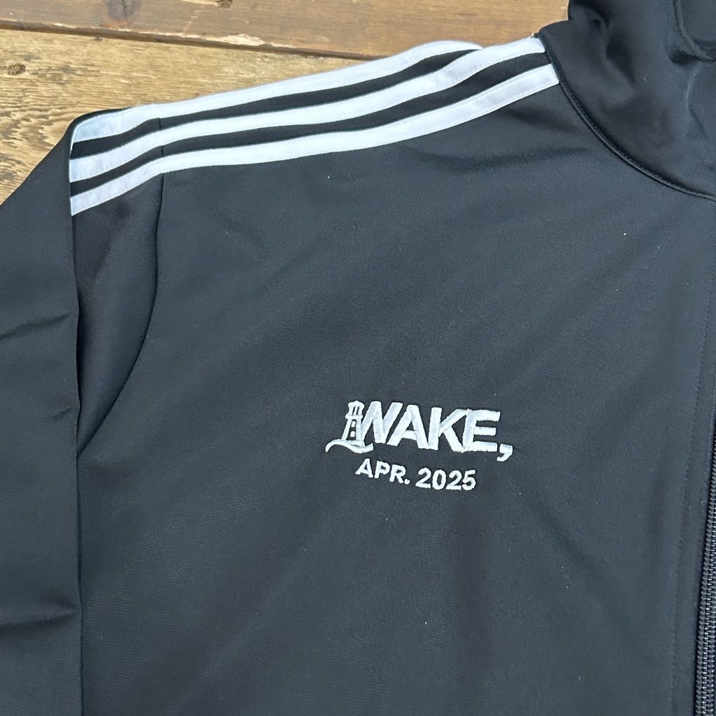 WAKE sapporo ×  FIREBIRD L ブラック 完売品 美品 WAKE SAPPORO adidas × WAKE 別注 FIREBIRD トラック