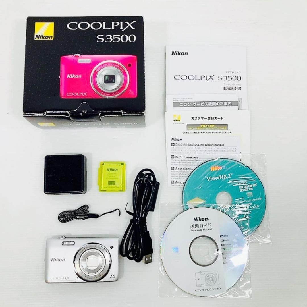 付属品完備】 Nikon COOLPIX S3500 SL デジカメ-