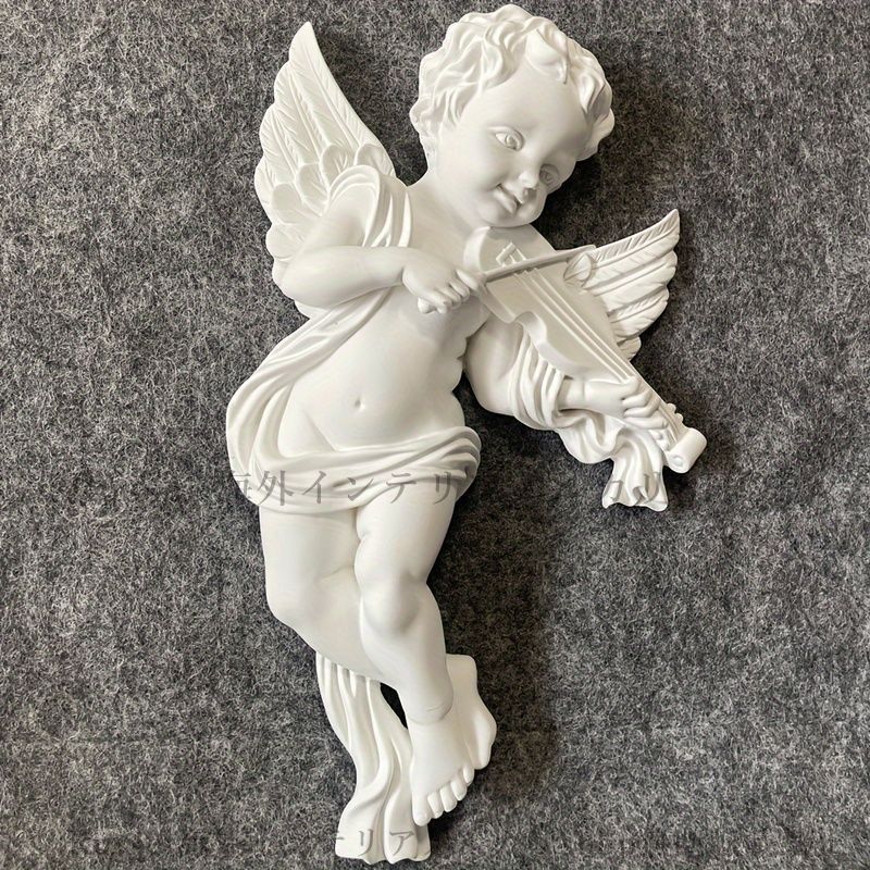 k754r122 ラッパを吹く天使 壁掛けシェルフ エンジェルレリーフ ホワイト k754r122 ラッパを吹く天使 壁掛けシェルフ エンジェルレリーフ
