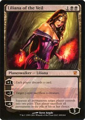 中古】マジックザギャザリング 105/264[神話R]：【ISD】Liliana