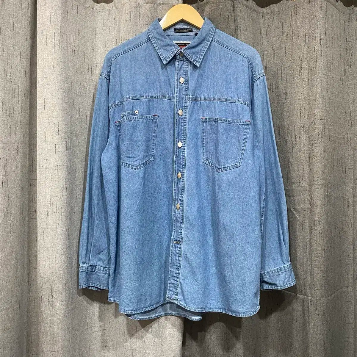 Wrangler ラングラー ライトブルーシャツ L ns 48 状態 良い